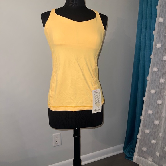 lululemon athletica Tops - Lululemon Free to Be Tank – Burning Yellow, Size 8 NWT
